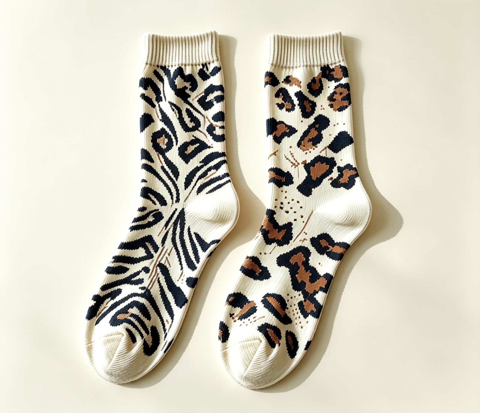 custom animal camo printed socks