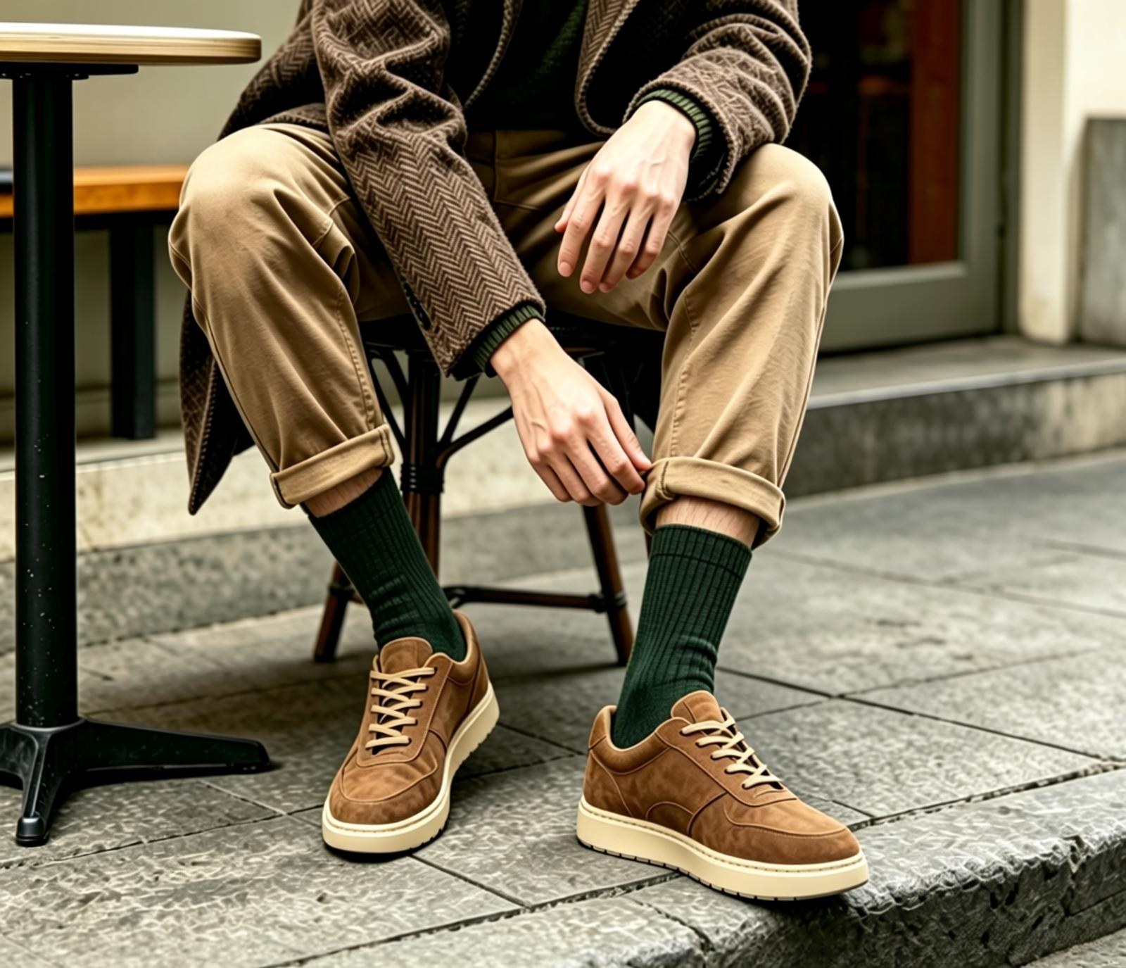 custom basic terry thermal crew socks