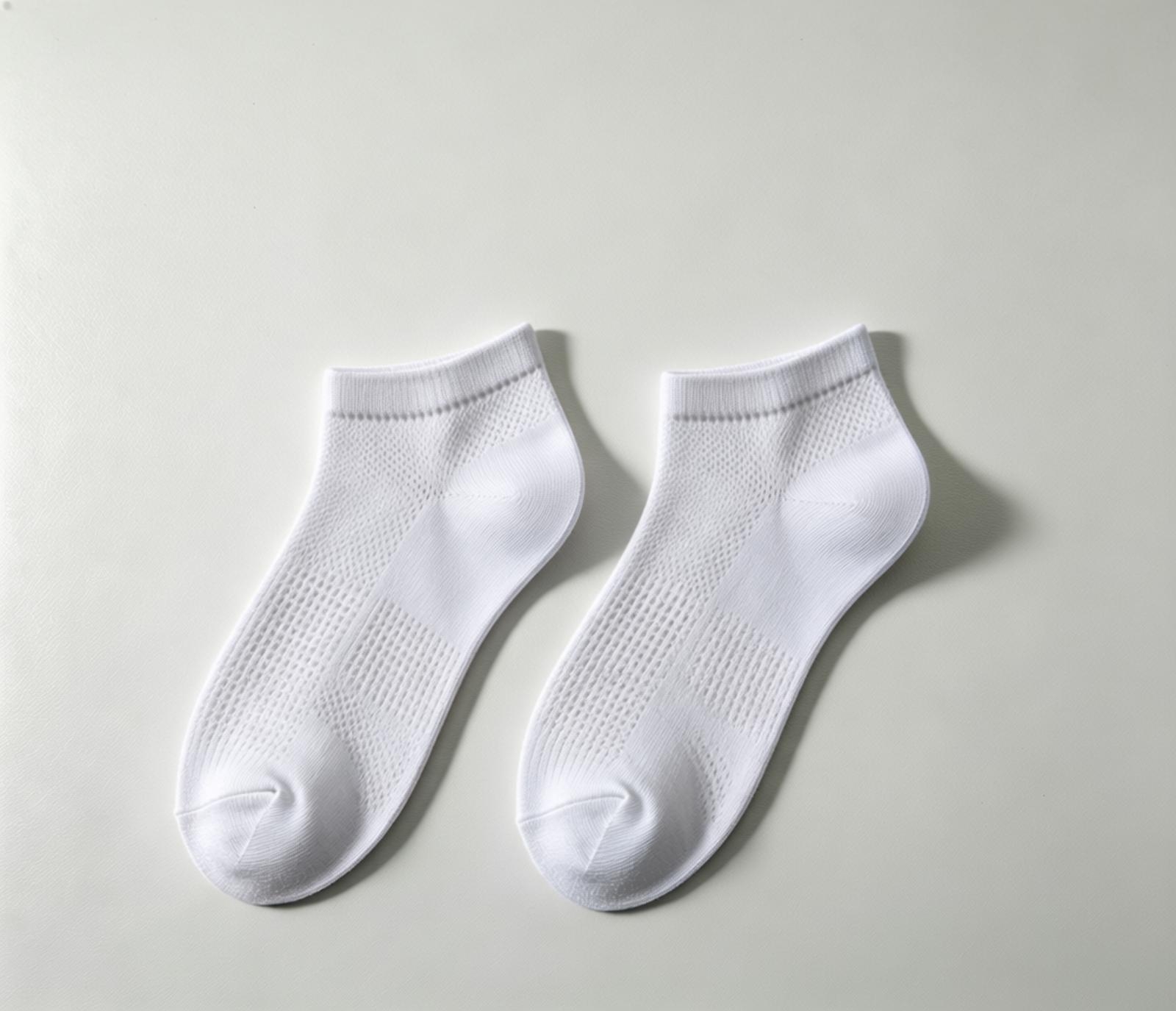 custom mesh breathable cotton socks
