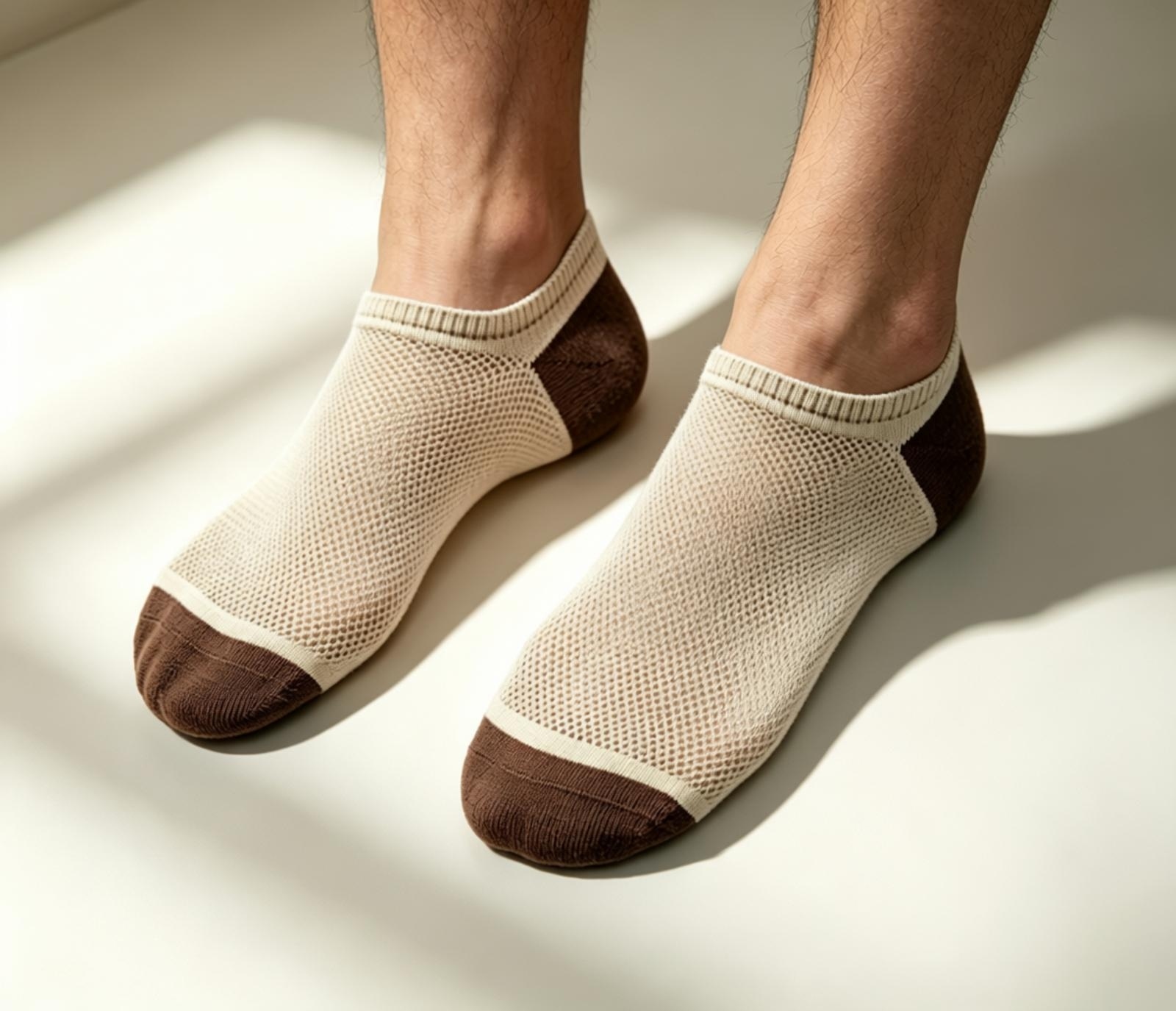 custom mesh breathable no show socks