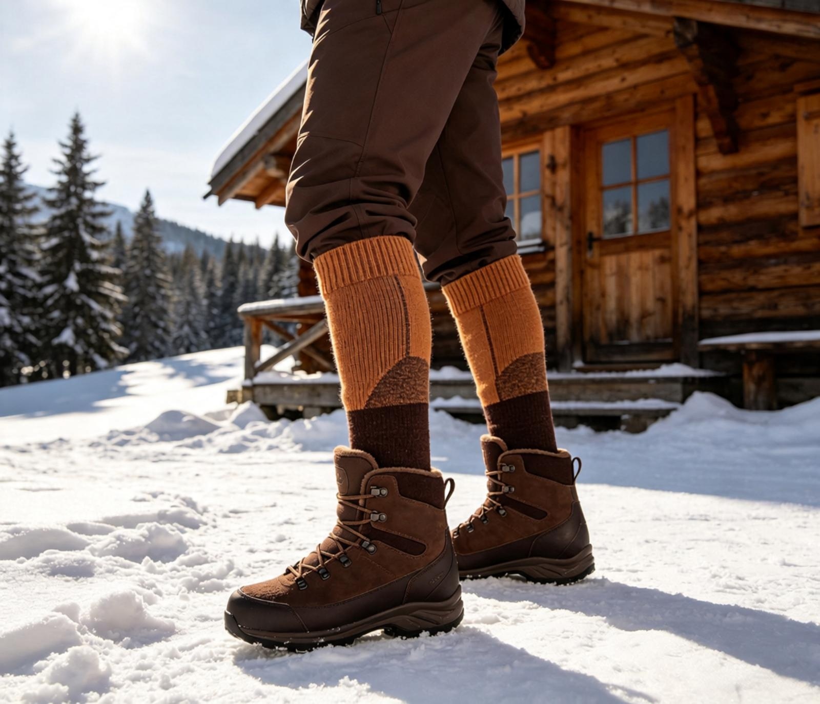 custom ski thermal knee high socks