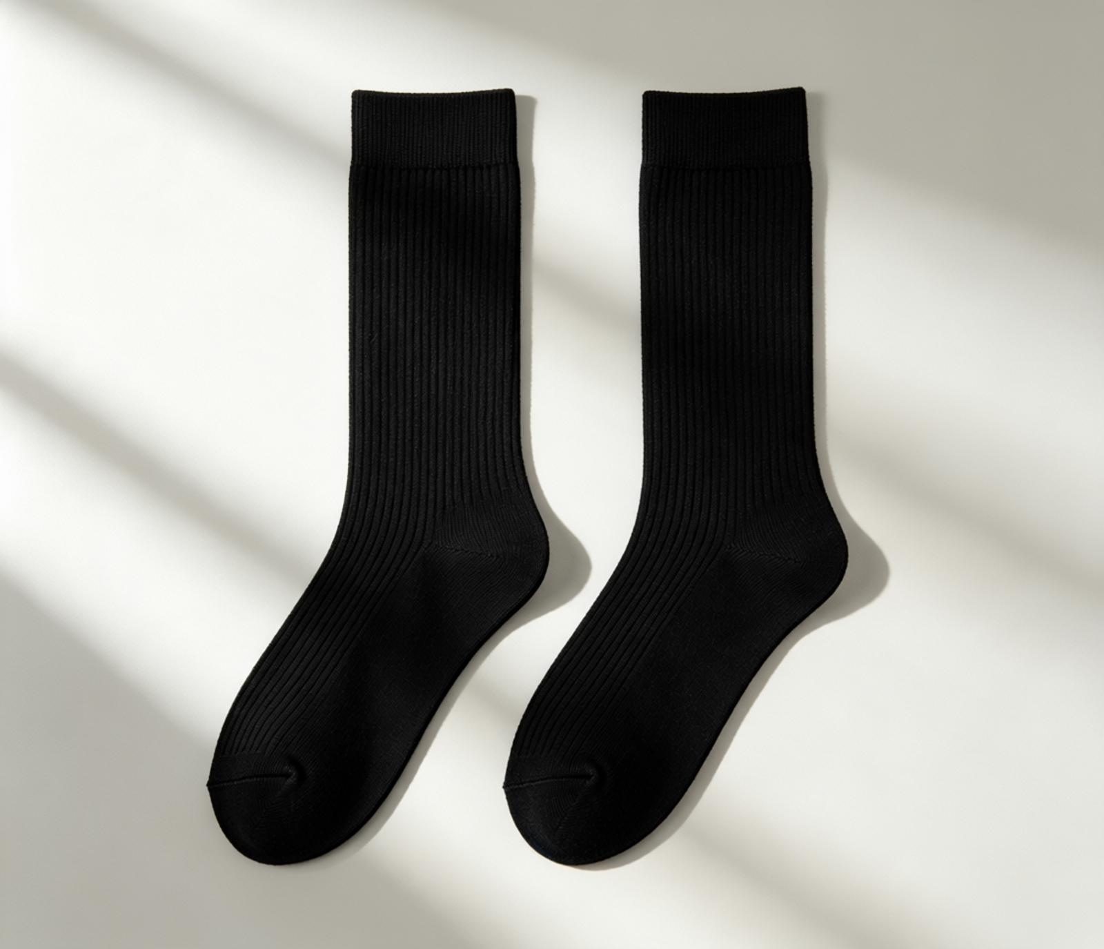 Solid basic custom crew socks