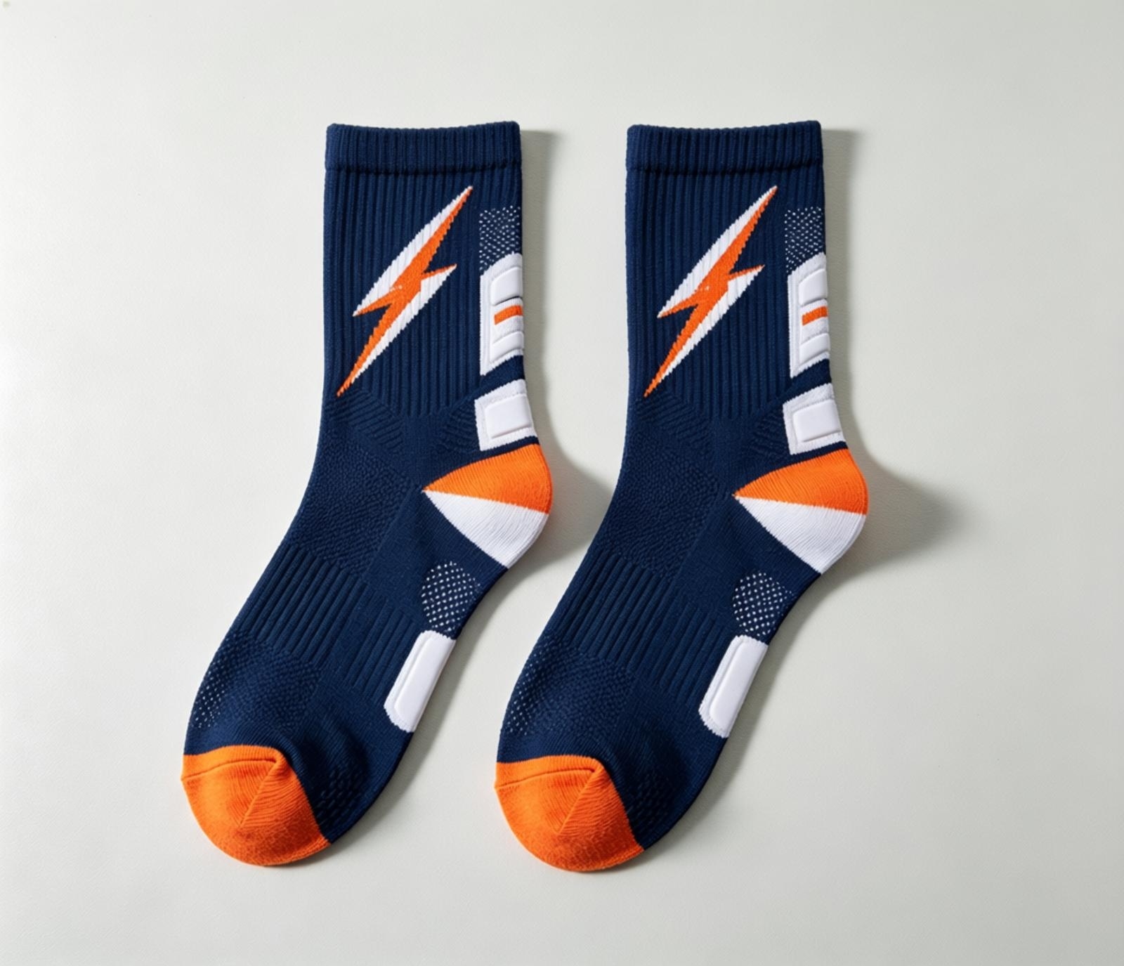 custom thick cushioned basketball socks