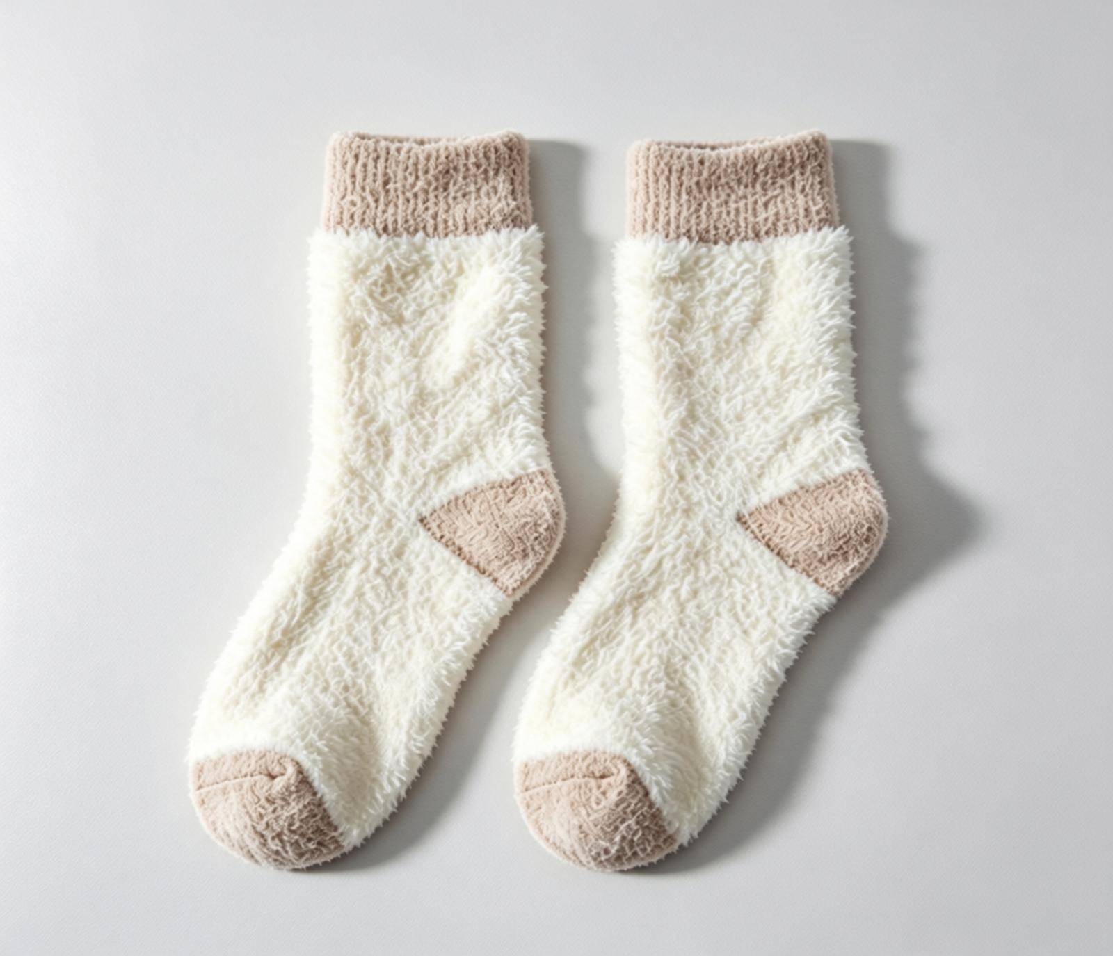 custom thick fuzzy floor anti-slip socks