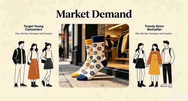 Wholesale custom printed socks for gift bulk orders with custom design