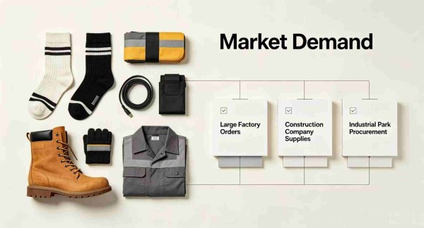 Wholesale custom work socks for enterprise bulk orders with OEM service